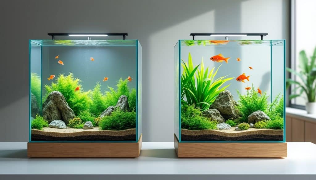 Aquarium en verre ou en acrylique : les différences