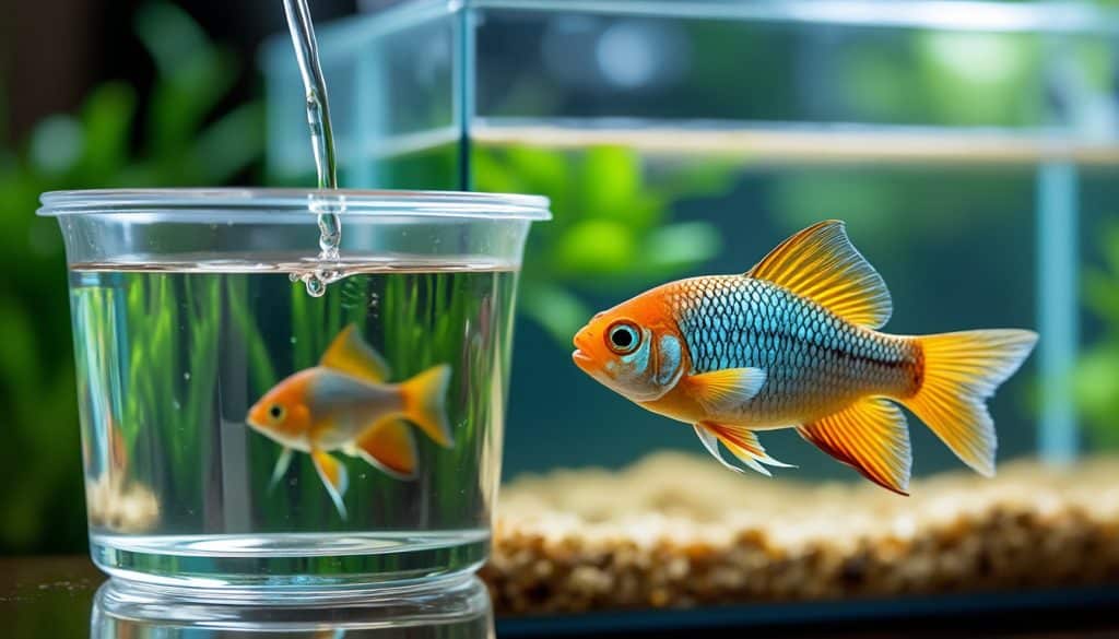 Acclimater un poisson : la méthode goutte à goutte