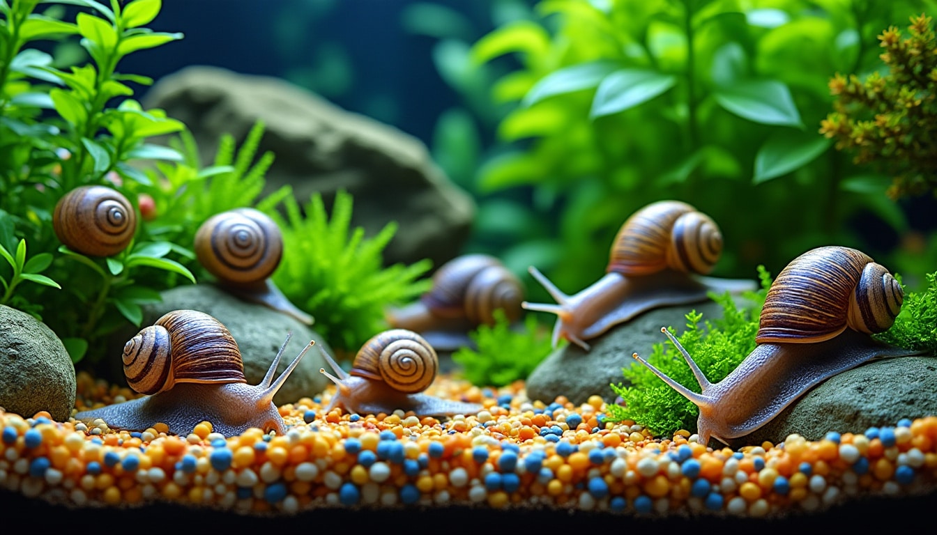 Escargots d&rsquo;aquarium : utiles ou envahissants