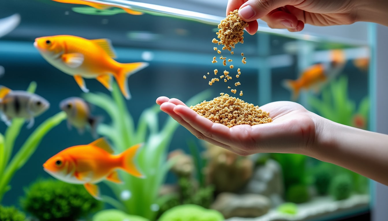 Nourrir ses poissons : la quantité et la fréquence
