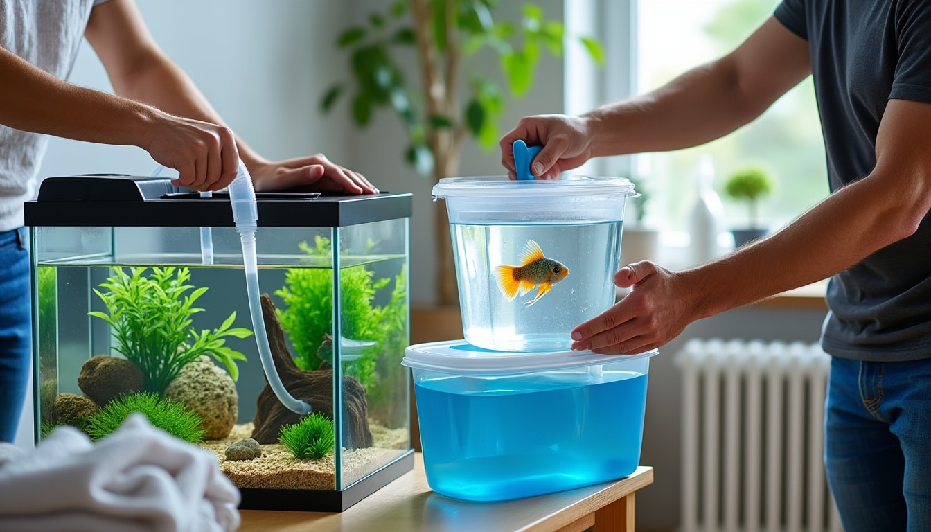 Déménager un aquarium en eau : la méthode complète