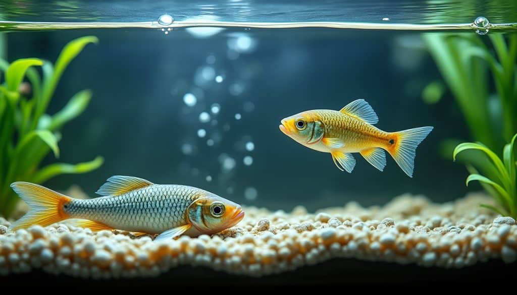 Poisson qui reste au fond ou en surface : les signaux
