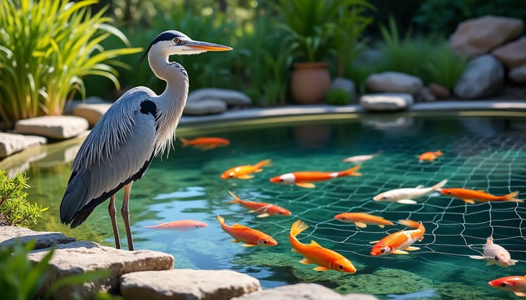 Prédateurs d&rsquo;un bassin : les protections